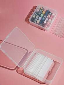 Beautizon Nailartlab 1 Box Nail Art Display Board Storage Box And 10pcs Nail Art Display Boards - Clear - View 1