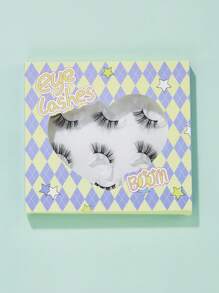6pairs/Set Crossed Criss-Cross Natural False Eyelashes For Professional Makeup, Daily Wear, Extension Length From 0.5mm To 1.4mm Strip Lashes,Lashes,Eyelashes,Fake Lashes - Black - View 4
