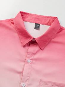 Manfinity RSRT Men Coconut Tree Print Shirt & Drawstring Waist Shorts Set Without Tee - Multicolor - View 4