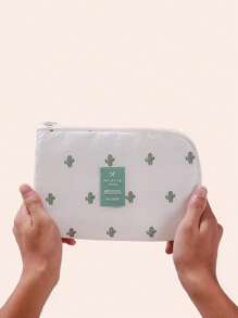 1 túi lưu trữ cáp dữ liệu hoa văn xương rồng - Nhiều màu - Xem 3