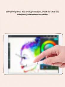 1 cái Bút cảm ứng màn hình cảm ứng hai đầu - trắng - Xem 2