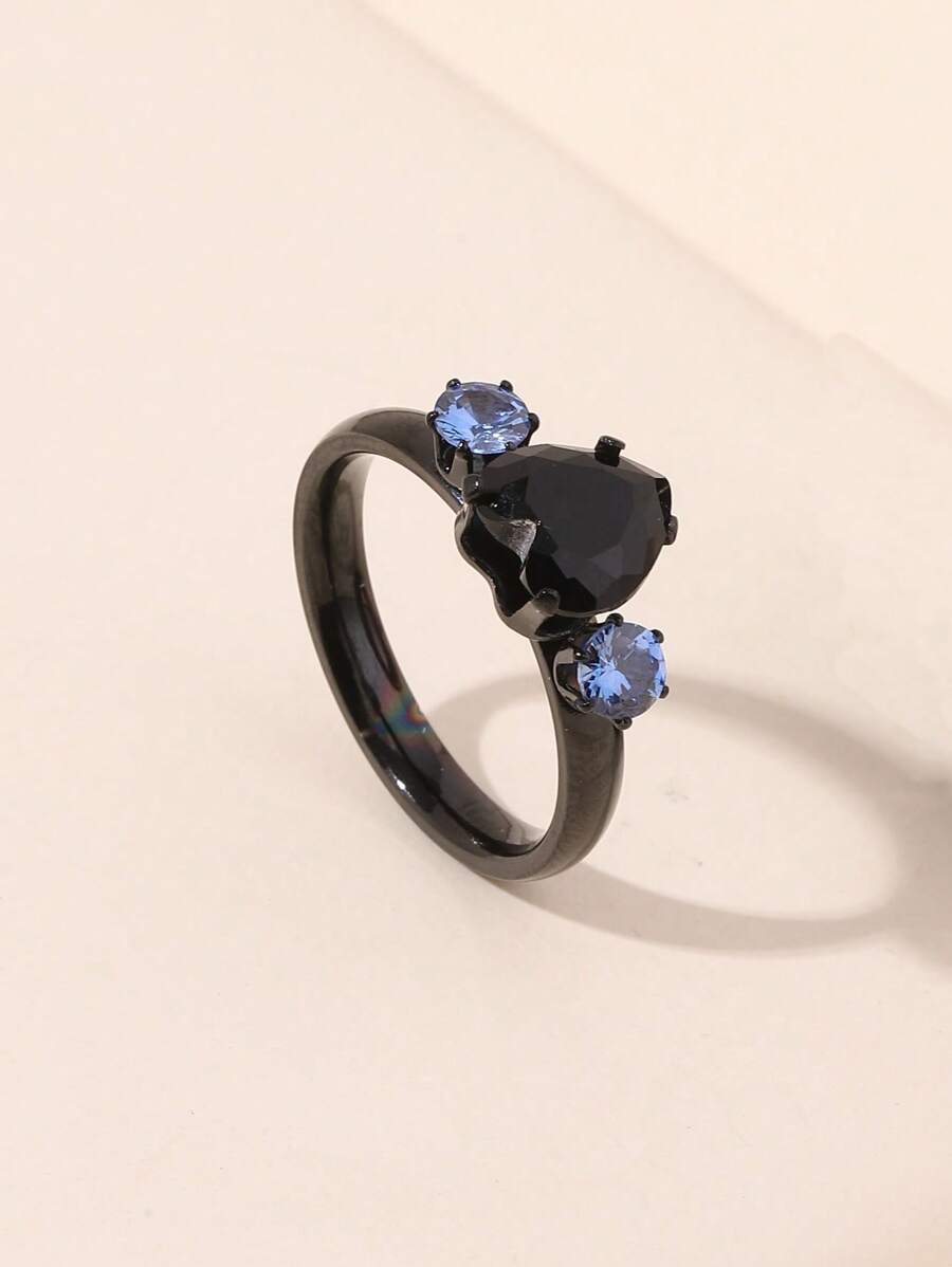 Rhinestone Decor Ring - Multicolor - View 1