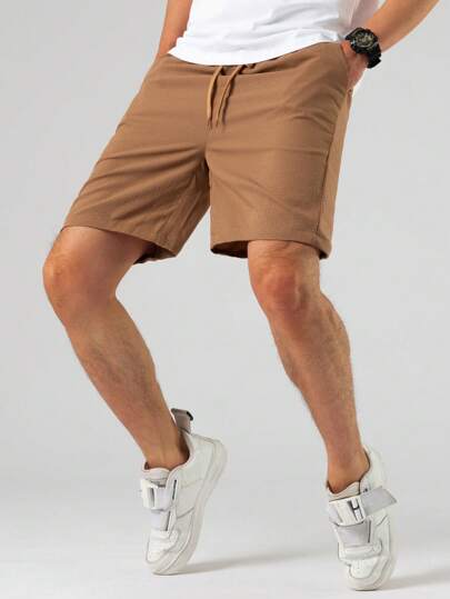 Guys Drawstring Waist Slant Pocket Shorts