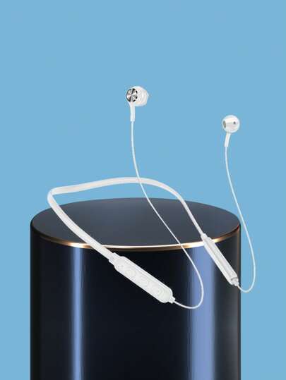 1雙白色TPR聚氨酯防水無綫耳機