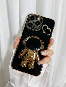 Vỏ điện thoại mạ điện với kẹp điện thoại thiết kế phi hành gia - Nhiều màu - Xem 2