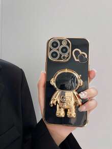 Vỏ điện thoại mạ điện với kẹp điện thoại thiết kế phi hành gia - Nhiều màu - Xem 4