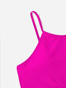 SHEIN Swim Damskie Tankini Prosty Casual