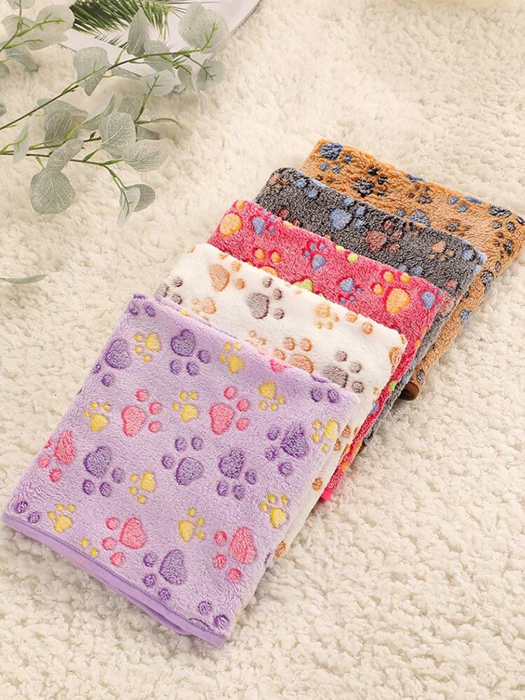 1 pièce Serviette de bain avec motif de patte pour amateurs de chiens/chats et mamans de chiens/chats. Cadeau aléatoire pour les amateurs d'animaux de compagnie. - Multicolore - Voir 6