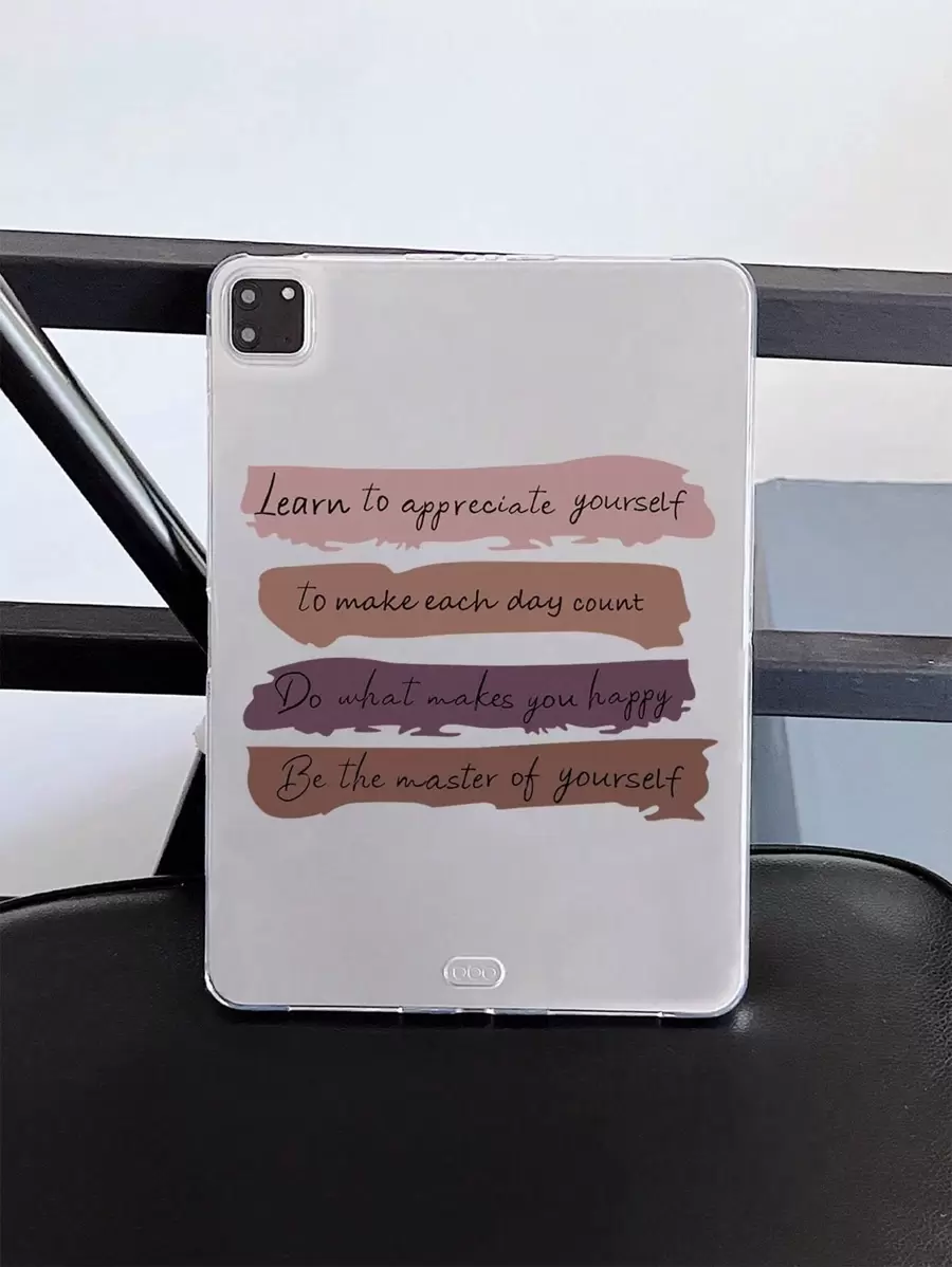 標語圖案保護套適用於iPad - 彩色 - 查看 1