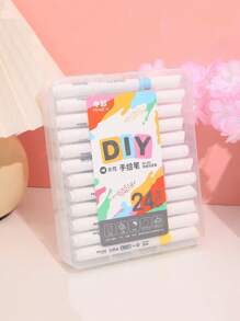 24 Colores Rotulador Acrílico A Base De Agua, De Secado Rápido, Perfecto Para Cerámica, Tela, Trabajos Manuales Creativos, Pintura Diy - Multicolor - Ver 2