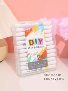 24 Colores Rotulador Acrílico A Base De Agua, De Secado Rápido, Perfecto Para Cerámica, Tela, Trabajos Manuales Creativos, Pintura Diy - Multicolor - Ver 4