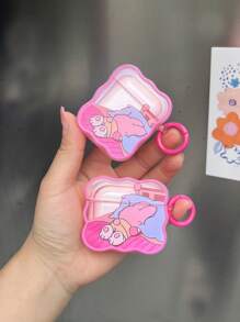 卡通兔子圖案耳機殼適用於Airpods - 彩色 - 查看 4