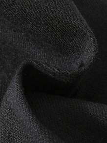 SHEIN Boys Ripped Frayed Jeans - Black - View 8