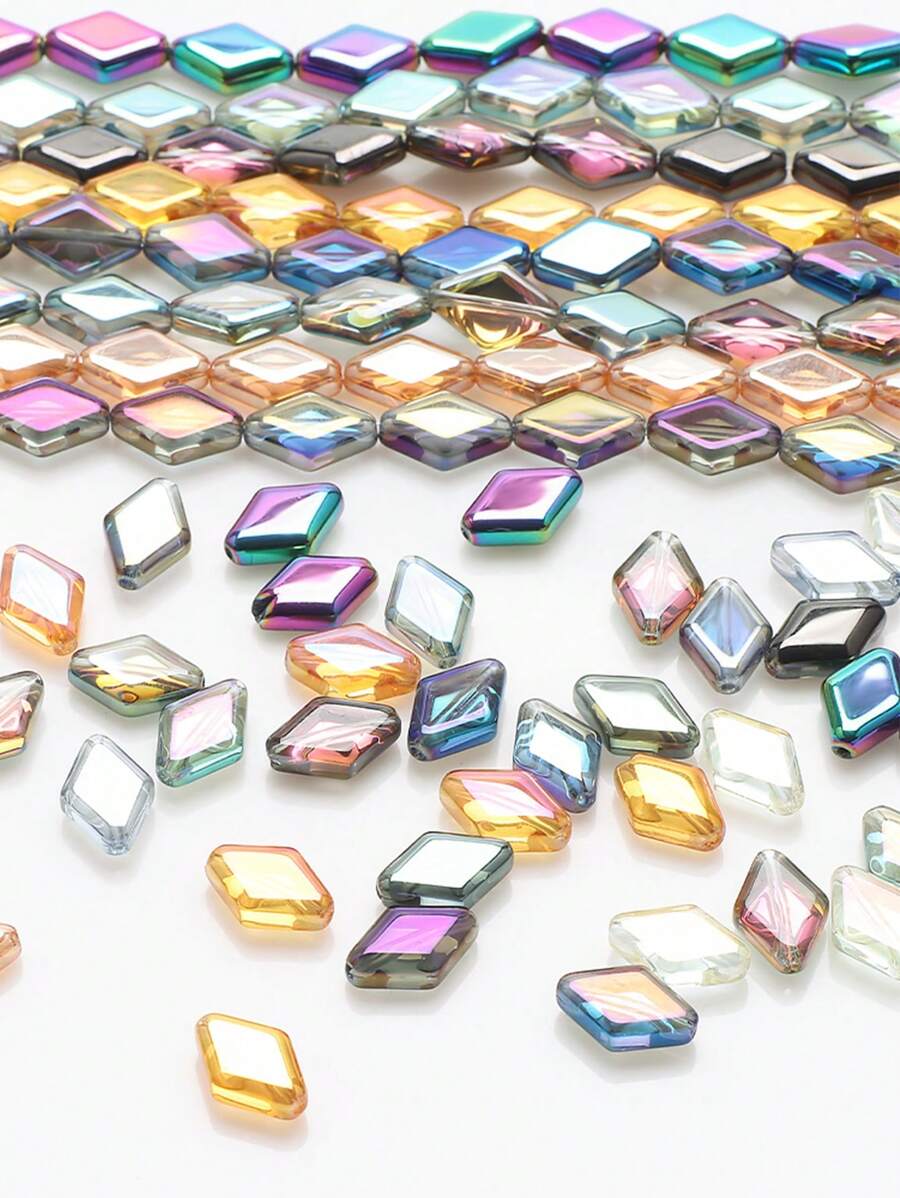 20pcs/pack Random Color Glass Bead DIY Jewelry Accessory - Multicolor - View 1