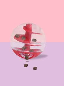 2入組貓咪智力訓練螺旋玩具,漏食物設計,咬不壞 - 紅色 - 查看 8