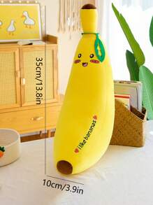 1pc Banana Design Pet Đồ chơi sang trọng cho chó và mèo để tương tác - Màu vàng - Xem 4
