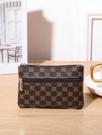 Women's Double-Zipper In Vintage Floral Design For Women Wallet Mini Wallet Purse Wallet Coin Wallet