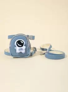 1set Astronaut Decor Pet Leash & Harness For Dog For Anti-lost