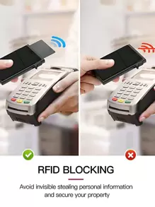 Porte-cartes de crédit pour hommes avec éjection automatique des cartes, étui  RFID
