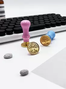 1pc Tree Pattern Wax Seal Stamp Head, Vintage Multi-Purpose Stamp Head For Envelope, Letter Back To School,Back To School,School Supplies