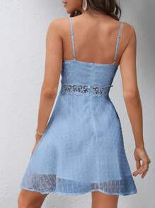 SHEIN VCAY Contrast Lace Cami Dress