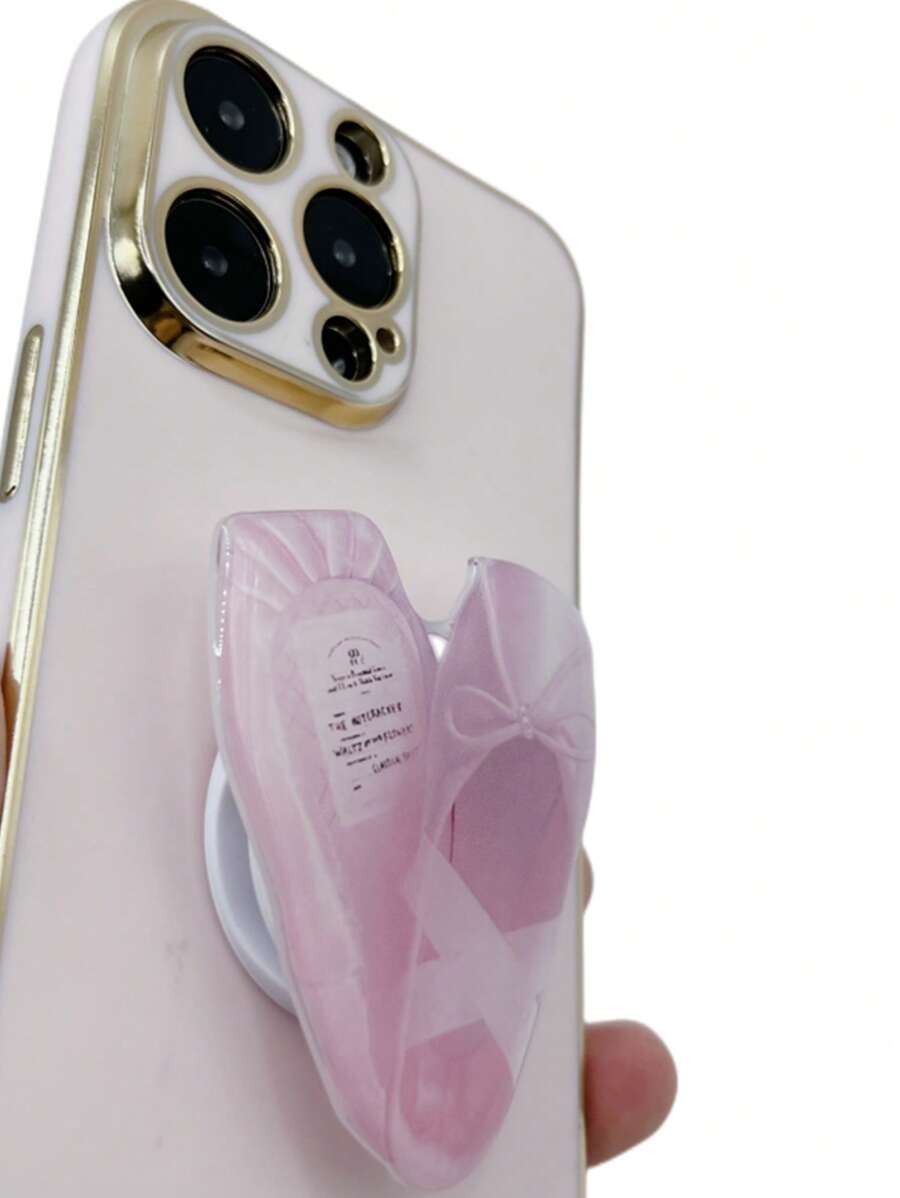 1 giày ba lê Thiết kế đế kẹp điện thoại tự dính - Hồng - Xem 1