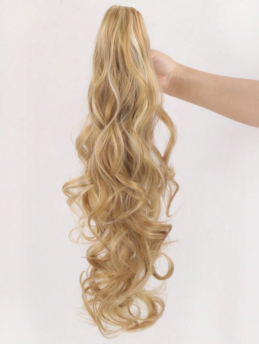 長款卷馬尾合成纖維接髮 - 間色 - 查看 1
