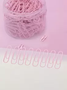 160 قطعة من مشابك الورق باللون الوردي الصلب متعددة الأغراض، لا تنزلق مناسبة للمكتب والمدرسة وملفات العودة إلى المدرسة ، لوازم مدرسية