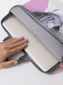 1pc Cat Pattern Double-sided Laptop Bag - Multicolor - View 5