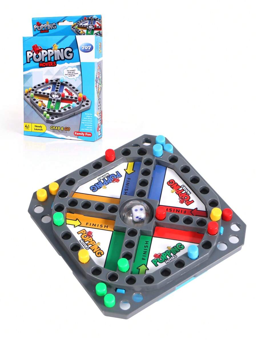 1set Kids 3D Walking Chess Toy - Multicolor - View 1