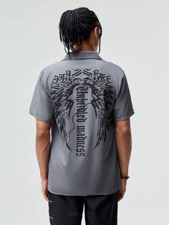 Goth Guys Wings & Slogan Grafikshirt