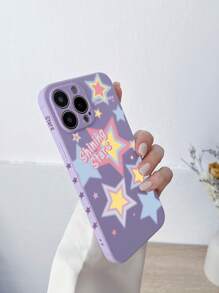 Coque de téléphone portable à motif étoile anti-chute - Multicolore - Voir 1