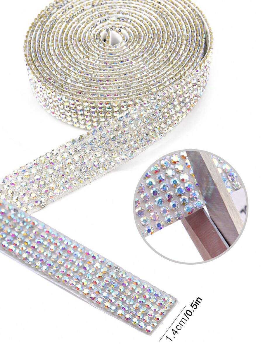 1 cái Rhinestone Decor Glass Car Air Outlet Dải trang trí - Nhiều màu - Xem 1