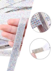 1 cái Rhinestone Decor Glass Car Air Outlet Dải trang trí - Nhiều màu - Xem 4