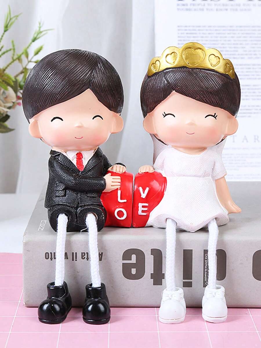 1入組樹脂裝飾物件，現代人物設計家居裝飾工藝品 - 彩色 - 查看 1