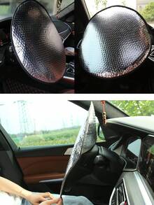 1入組PVC防燙車遮陽板,汽車遮陽板 - 銀色 - 查看 5