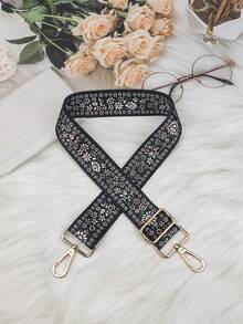 花卉圖形寬可調式包帶可替換包裝配件 DIY 配件可調式肩帶禮品裝飾禮品配件