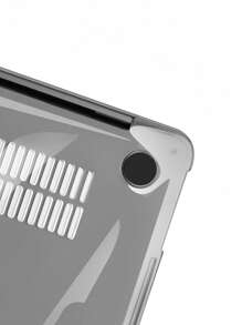 2pcs Clear Laptop Case Compatible With Macbook - Black - View 3