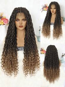 10X5蕾絲超長編織合成假髮 - 彩色 - 查看 5