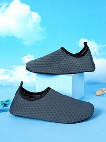 男孩鏤空防滑水運動戶外水襪 - 深灰色 - 查看 1