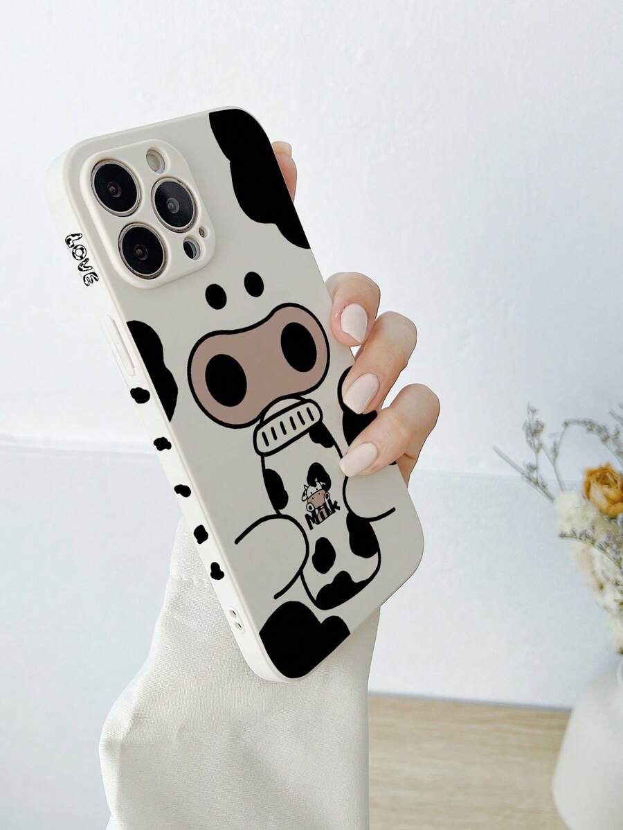 Cow Pattern Phone Case - Multicolor - View 1