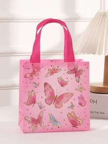 كيس هدايا بتصميم مطبوع من القماش غير المنسوج بفراشة