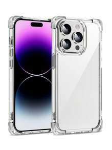 四角超級防摔軟邊手機殼 - 無色 - 查看 4