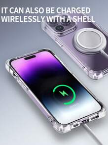 四角超級防摔軟邊手機殼 - 無色 - 查看 5