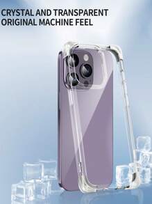 四角超級防摔軟邊手機殼 - 無色 - 查看 7