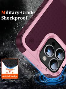 Iphone 16 粉色拼色 PC 防摔手机壳 兼容 iPhone 15/15Pro/15Plus/15Promax - 粉色 - 查看 3