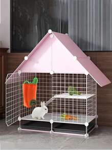 1pc Carrot Design Rabbit Feeding Bag For Small Animal For Food Feeding - Orange - View 6