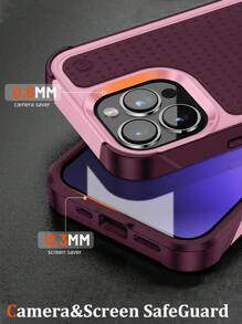 Iphone 16 粉色拼色 PC 防摔手机壳 兼容 iPhone 15/15Pro/15Plus/15Promax - 粉色 - 查看 6