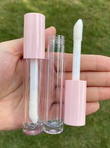 1个6毫升空唇彩管，大号棒状粉白色化妆品容器，唇膏管容器，旅行化妆工具 - 粉色 - 查看 2