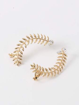 1雙樹葉設計耳爬